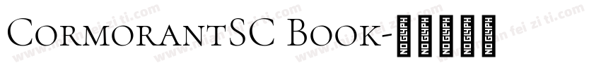 CormorantSC Book字体转换